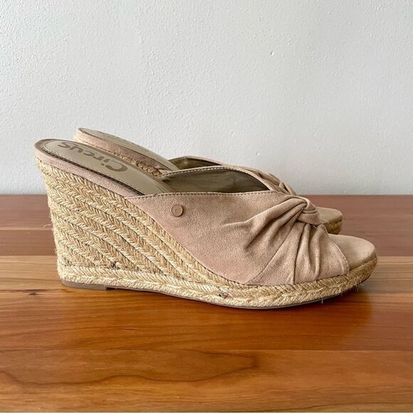 Circus by Sam Edelman Bea Espadrille Beige Wedge Sandals - Size: 9.5 - Picture 2 of 12